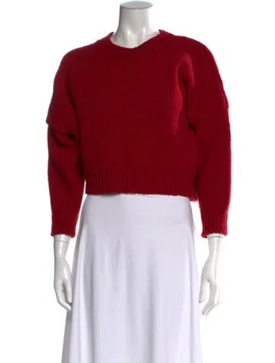 Pre-owned Babaà Wool Crew Neck Sweater In Red