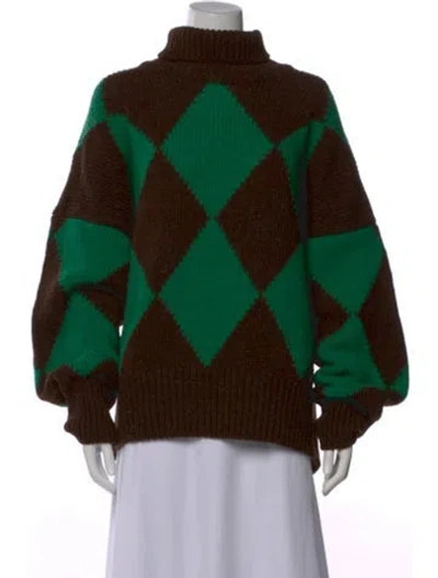 Pre-owned Babaà Wool Printed Sweater In Multi