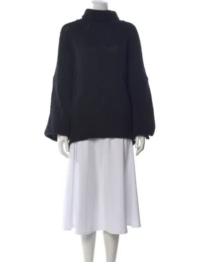 Pre-owned Babaà Wool Turtleneck Sweater In Black