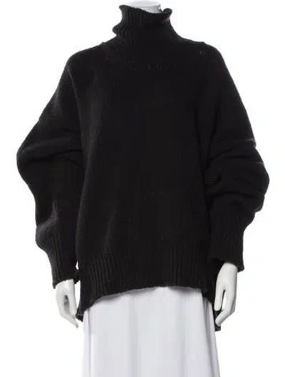 Pre-owned Babaà Wool Turtleneck Sweater In Black