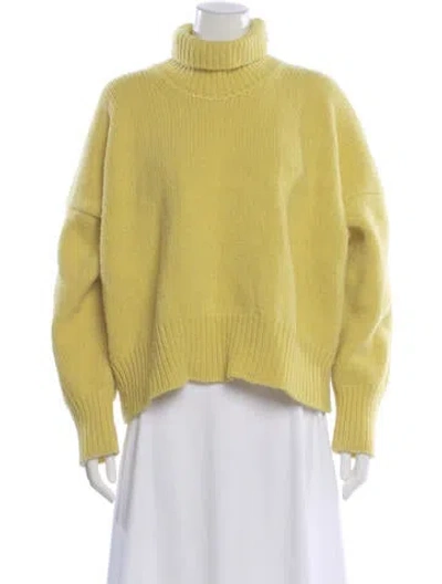 Pre-owned Babaà Wool Turtleneck Sweater In Green