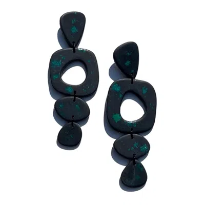 Babaloo Jewelry Women's Black Midnight Statement Dangle