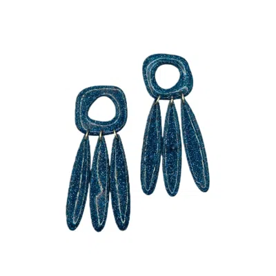 Babaloo Jewelry Women's Blue / Silver Celestial Blue Earrings