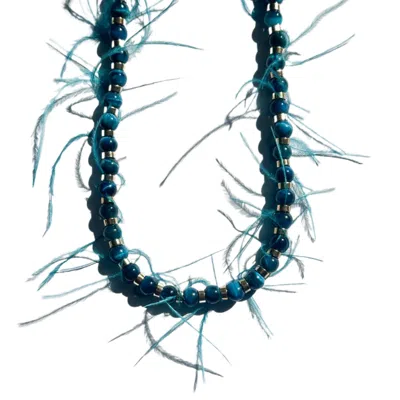 Babaloo Jewelry Women's Blue Whisper Beaded Necklace