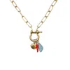 Babaloo Jewelry Women's Gold Carabiner Charm Necklace In Gold