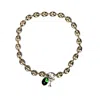 Babaloo Jewelry Women's Gold / Green / Silver Dirty Martini Charm Necklace