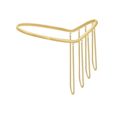 Babaloo Jewelry Women's Gold Palm Fringe Cuff Bracelet