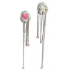Babaloo Jewelry Women's Handcrafted Pearl Chain Studs