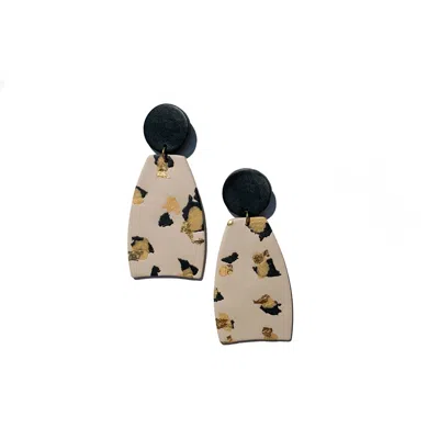 Babaloo Jewelry Women's Leopard Statement Dangle In Yellow