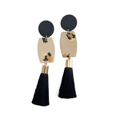 Babaloo Jewelry Women's Leopard Tassel Earrings