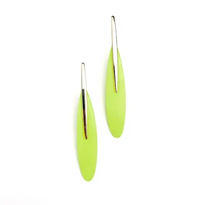 Babaloo Jewelry Women's Neon Yellow Spear Statement Earrings