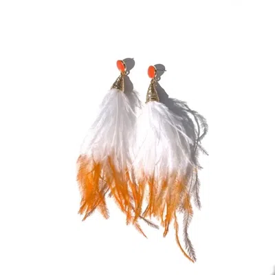 Babaloo Jewelry Women's Orange Crush Tassel Earrings
