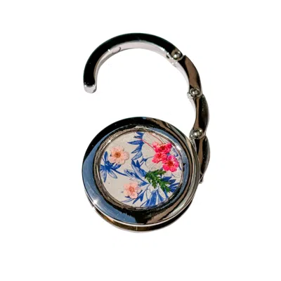 Babaloo Jewelry Women's Silver Floral Keepsake Purse Hook