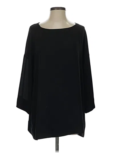 Pre-owned Babaton 3/4 Sleeve Blouse In Black