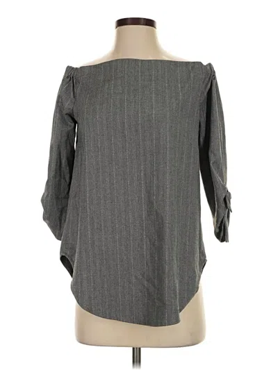Pre-owned Babaton 3/4 Sleeve Blouse In Gray