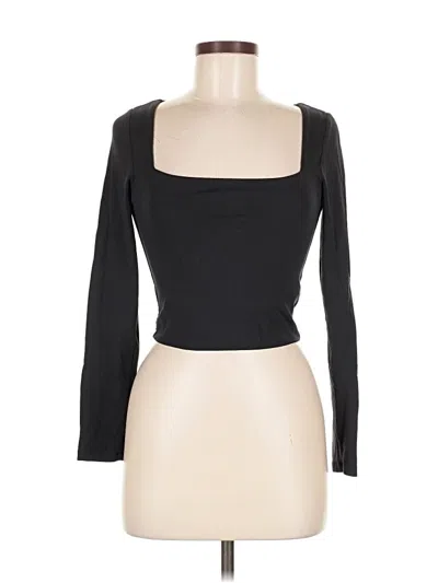 Pre-owned Babaton 3/4 Sleeve T-shirt In Black