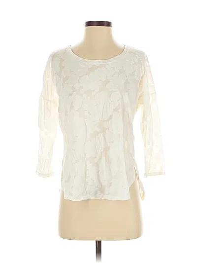 Pre-owned Babaton 3/4 Sleeve T-shirt In White