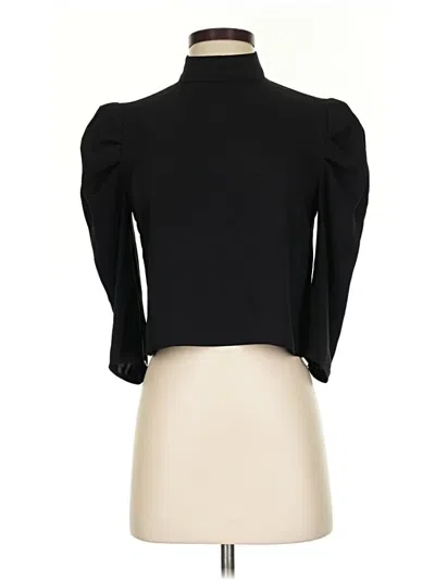 Pre-owned Babaton 3/4 Sleeve Top Black Turtleneck Tops