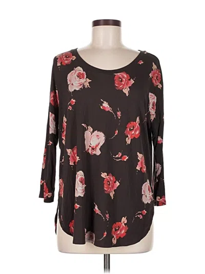 Pre-owned Babaton 3/4 Sleeve T-shirt In Black