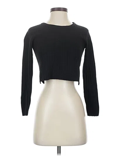 Pre-owned Babaton 3/4 Sleeve T-shirt In Black