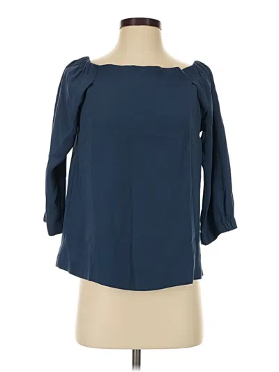 Pre-owned Babaton 3/4 Sleeve T-shirt In Blue