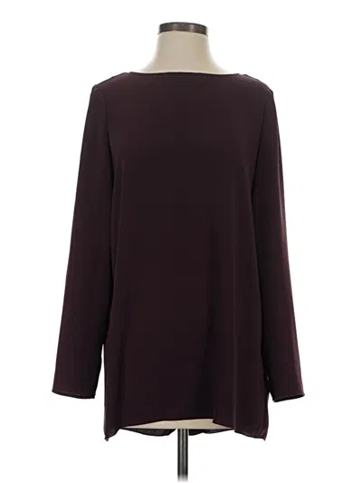 Pre-owned Babaton 3/4 Sleeve T-shirt In Burgundy