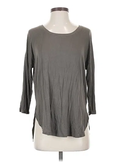 Pre-owned Babaton 3/4 Sleeve T-shirt In Gray
