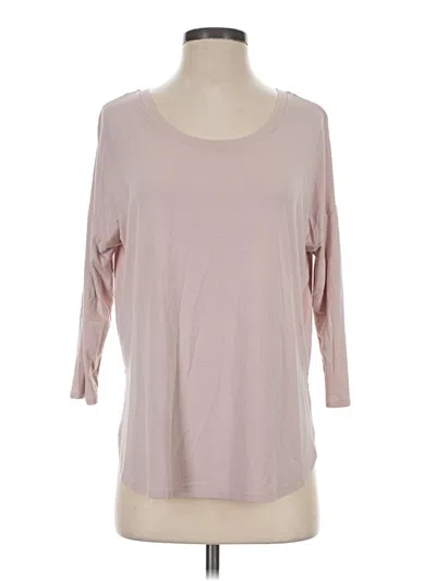 Pre-owned Babaton 3/4 Sleeve T-shirt In Pink