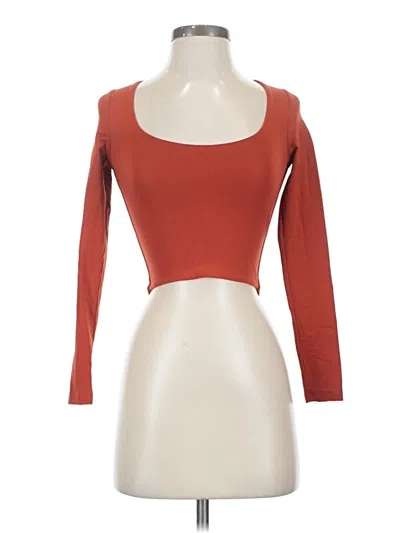 Pre-owned Babaton 3/4 Sleeve T-shirt In Red