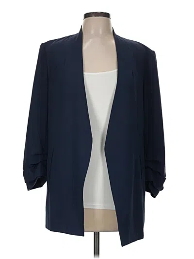 Pre-owned Babaton Blazer Jacket In Blue
