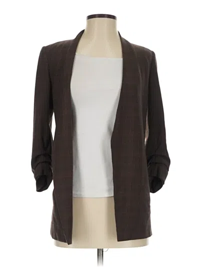 Pre-owned Babaton Blazer Jacket In Brown