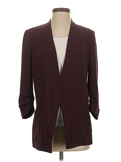 Pre-owned Babaton Blazer Jacket In Burgundy
