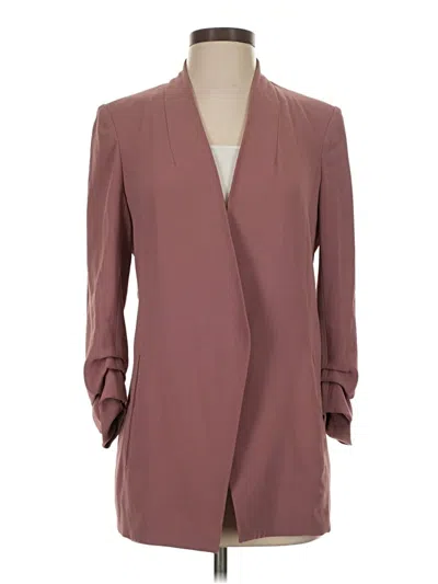 Pre-owned Babaton Blazer Jacket In Burgundy