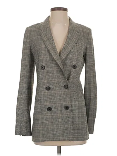Pre-owned Babaton Blazer Jacket In Gray
