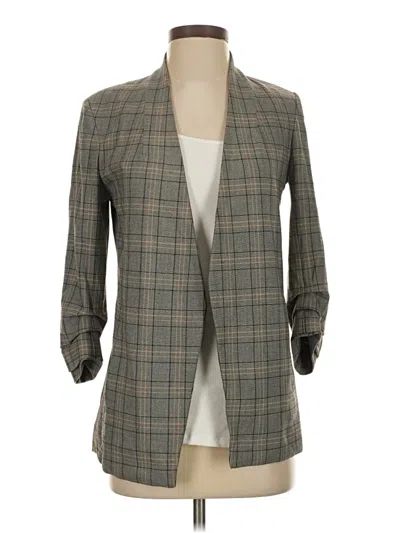 Pre-owned Babaton Blazer Jacket In Gray