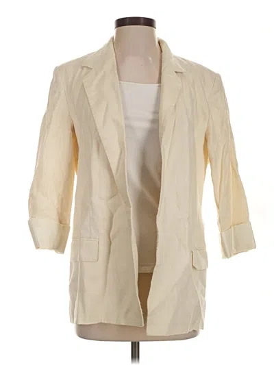 Pre-owned Babaton Blazer Jacket In Ivory