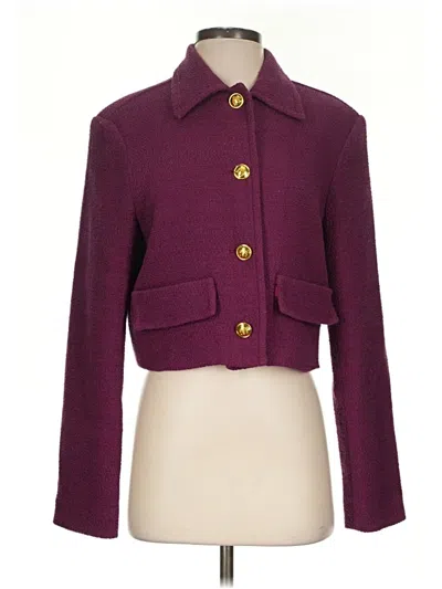 Pre-owned Babaton Blazer Jacket In Purple