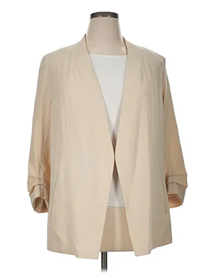 Pre-owned Babaton Blazer Jacket In Tan