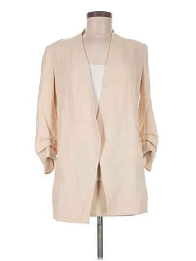 Pre-owned Babaton Blazer Jacket In White