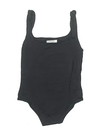 Pre-owned Babaton Bodysuit In Black