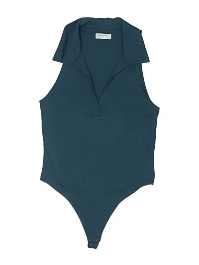 Pre-owned Babaton Bodysuit In Blue