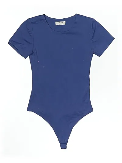 Pre-owned Babaton Bodysuit In Blue