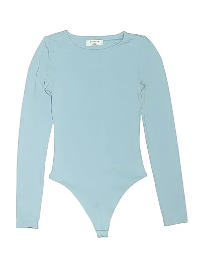 Pre-owned Babaton Bodysuit In Blue
