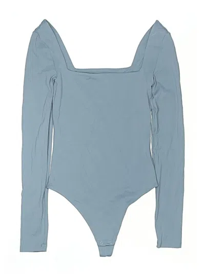 Pre-owned Babaton Bodysuit In Blue