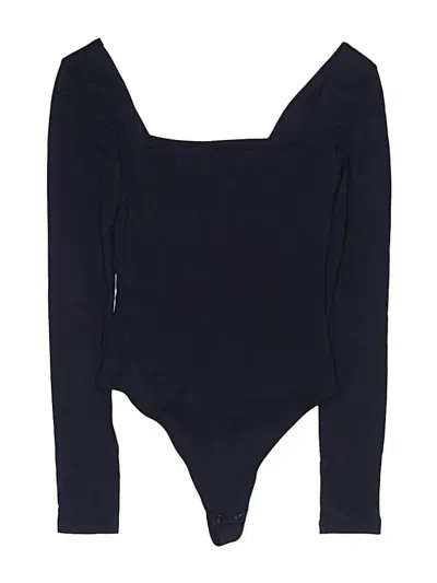 Pre-owned Babaton Bodysuit In Blue