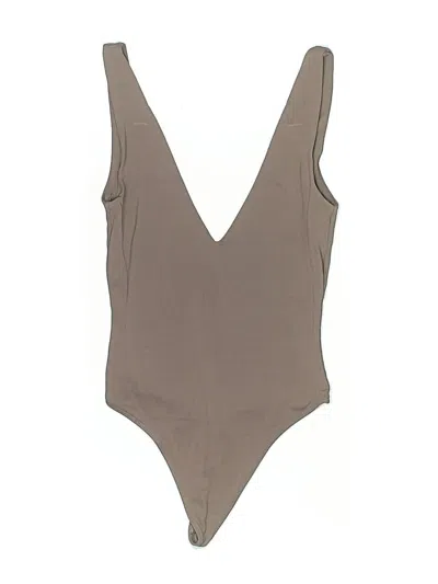 Pre-owned Babaton Bodysuit In Brown