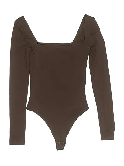 Pre-owned Babaton Bodysuit In Brown