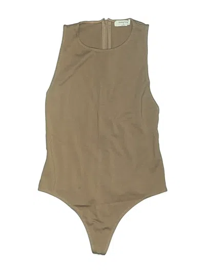 Pre-owned Babaton Bodysuit In Brown