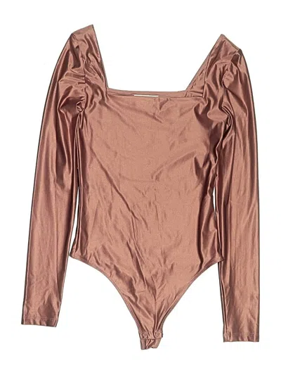 Pre-owned Babaton Bodysuit In Brown