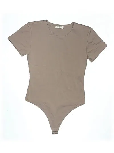 Pre-owned Babaton Bodysuit In Brown